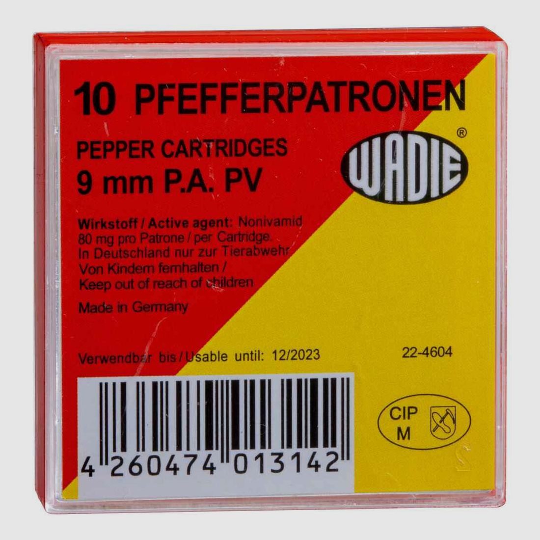 Pfefferpatronen 9 mm P.A. Wadie