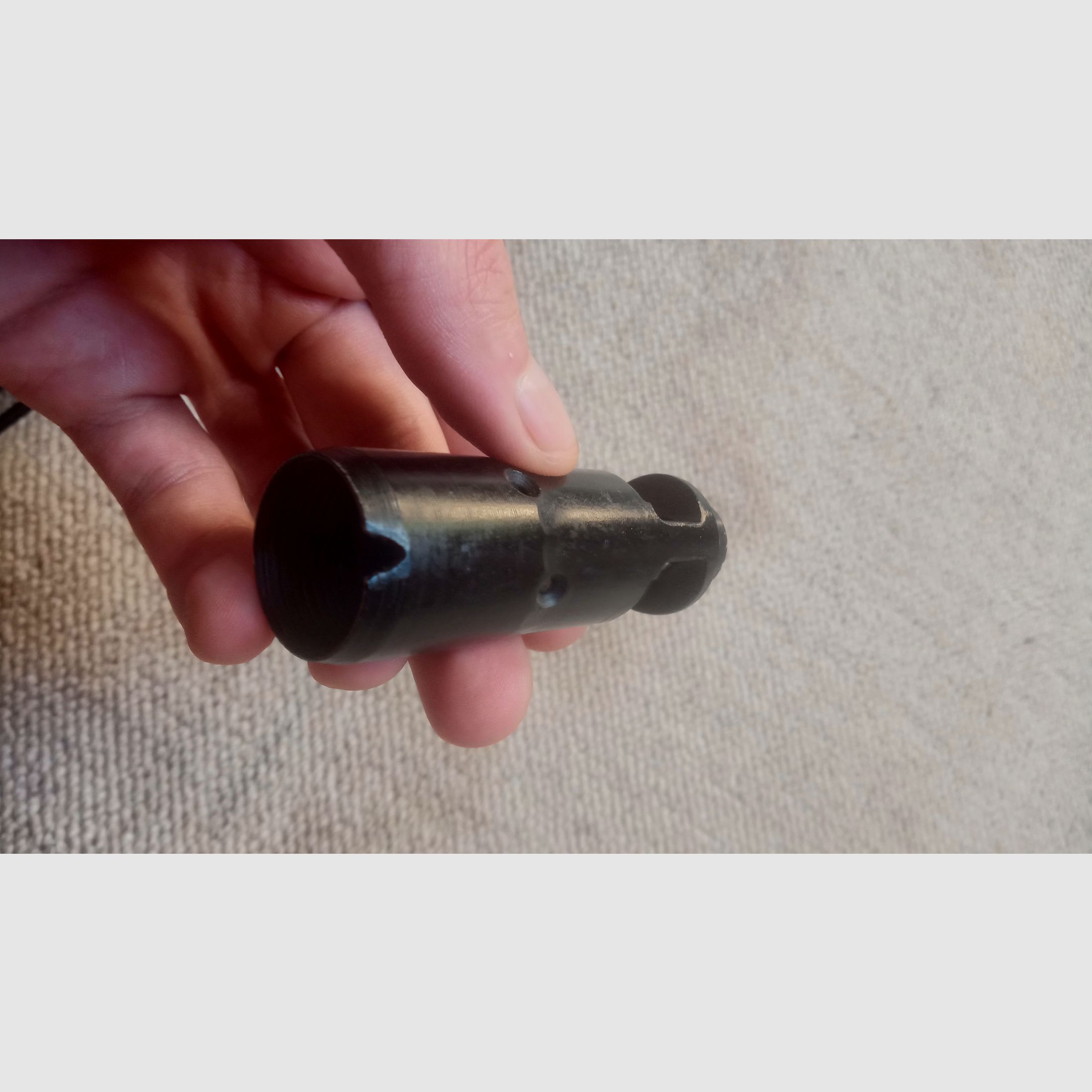 AK-100 24x1,5 Gewinde Flash Hider von Izhmash mit Produktionsnummer (Kompensator / Mündungsbremse / Mündungsfeuerdämpfer)