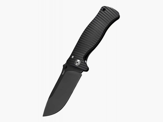 Lionsteel SR1 Aluminium Taschenmesser, Schwarz, D2