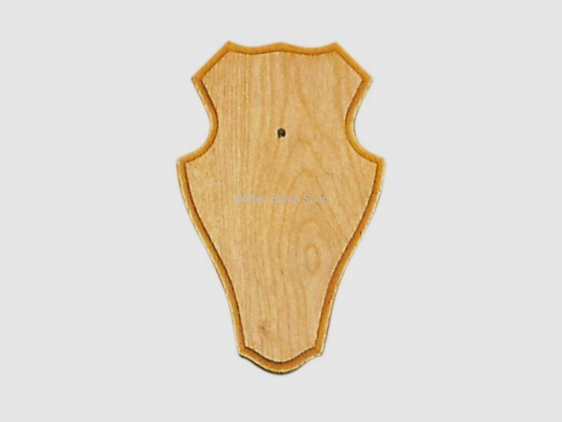 Horn board for roe deer, 19X12 cm, rounded shape, with cutout, light