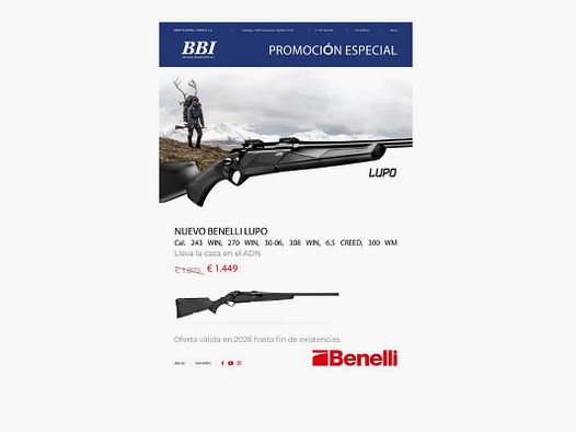 Benelli Lupo Kunststoffbüchse