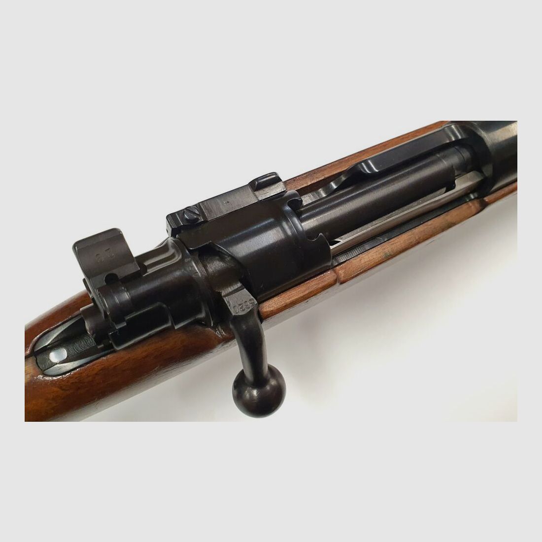 Original Mauser Oberndorf K98 Jagdliche Schäftung, neuer Matchlauf