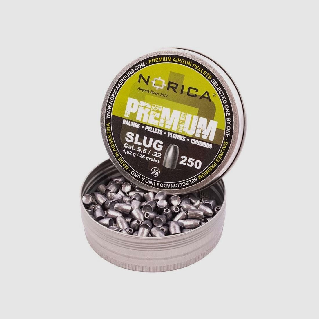 Norica Diabolo Slug Premium Line 5,5 mm / 1,62 g / 250 pcs