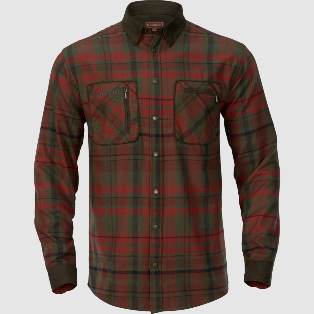 Härkila Pajala chemise – À carreaux rouges d’automne, image 1 sur 7