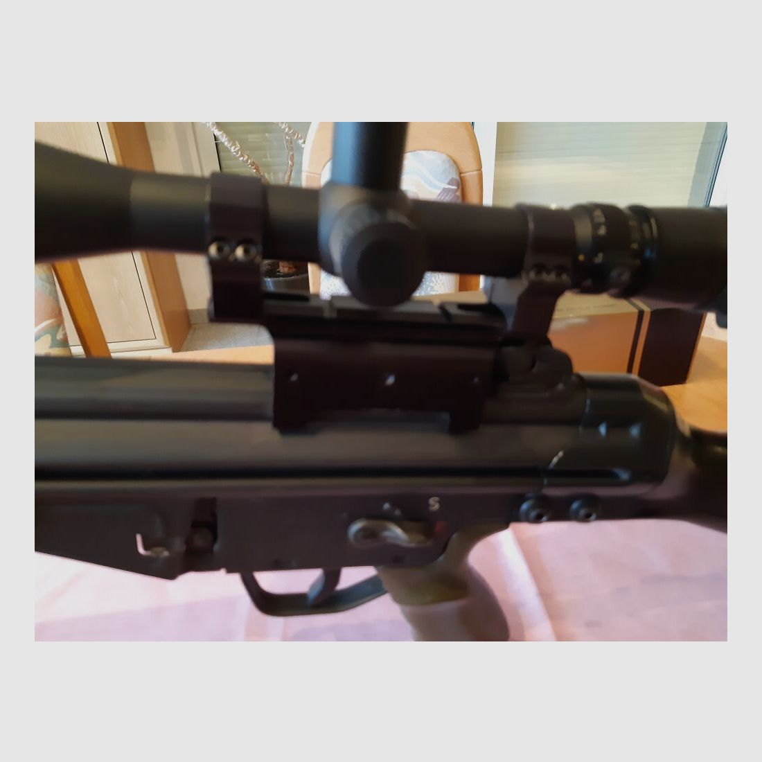 Self-loading rifle SLG97 G3 clone with 2 stocks, mount and G3 civilian scope