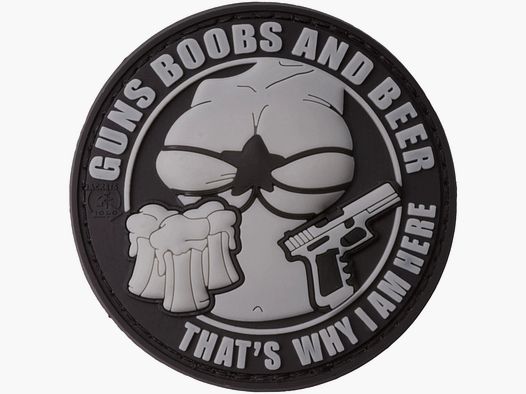 Jackets To Go JTG 3D Patch Guns Boobs and Beer