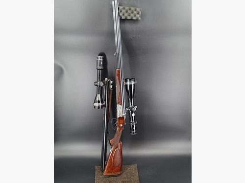 Bock / Doppelbüchsdrilling Sauer & Sohn 7x57R 8x57IRS 5,6x52R 2x Zeiss HT rozwiązanie kolekcji