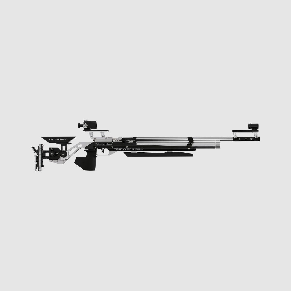 Rifle de aire comprimido Feinwerkbau 800 Alu apoyado