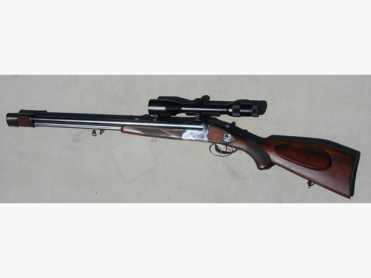 Drilling " Krieghoff " 7x65 R, 16/70 Schrot, Einstecklauf 22 Win.mag