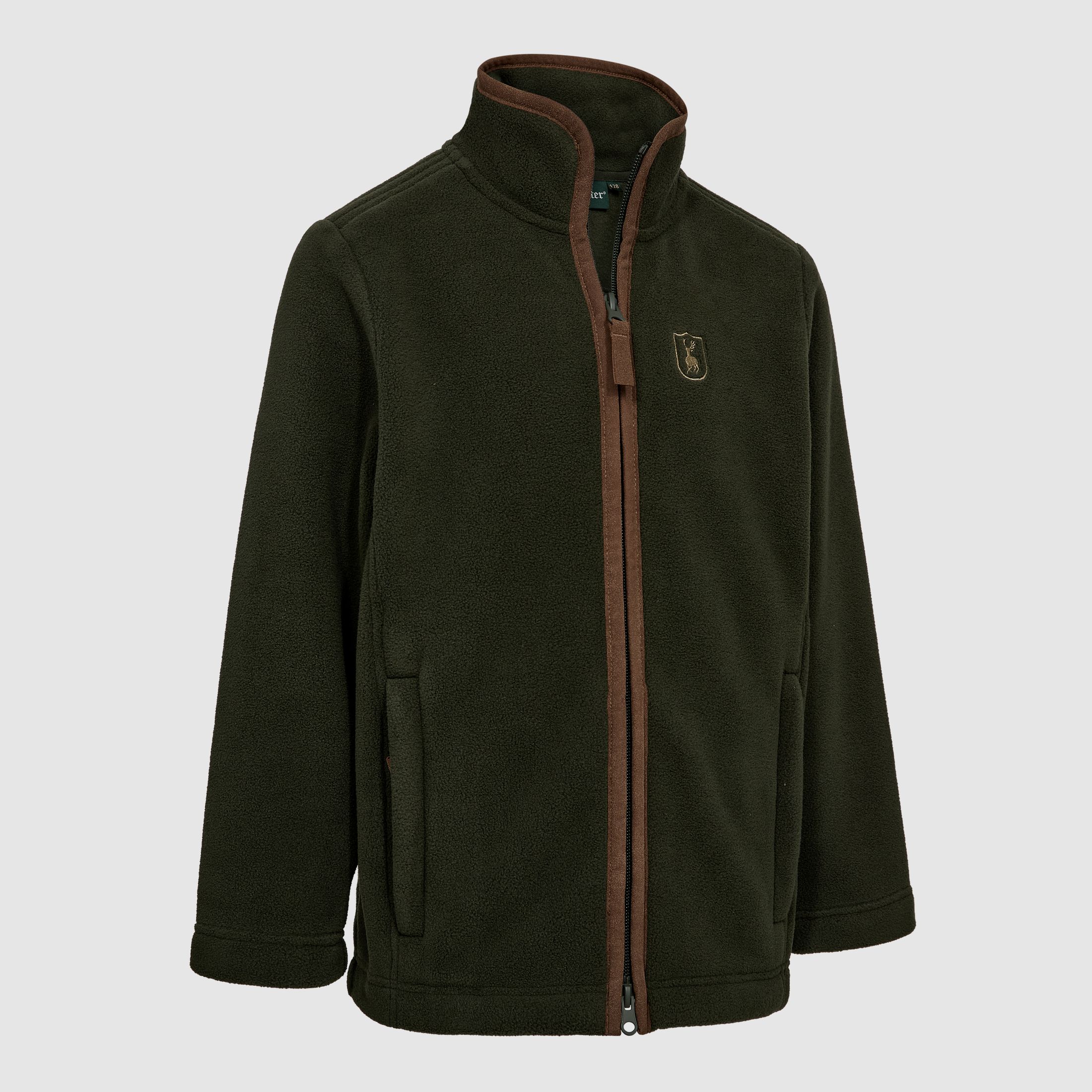 Youth Cumbria Fleece Jacket - Forest Ember - Children's Size: 140