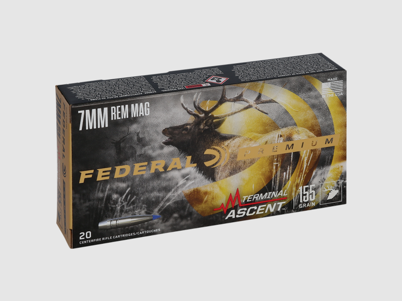 Patronen Federal Terminal Ascent Kaliber 7Mm Rem Mag 155Gr Terminal Ascent, Bild 1 von 6