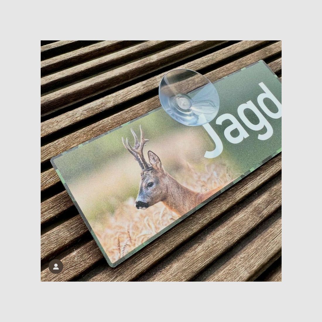 Wild Hilde car sign with suction cup - hunting