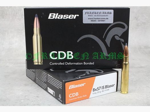 Blaser CDB 8x57IS 201gr. 13,0g 20 Stück Staffelpreise