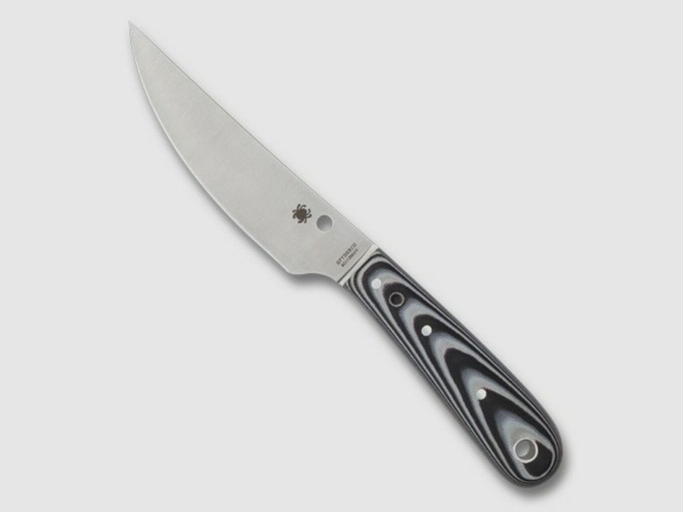 Cuchillo Spyderco Bow River NEGRO Y GRIS CLARO Liso, imagen 3 de 3
