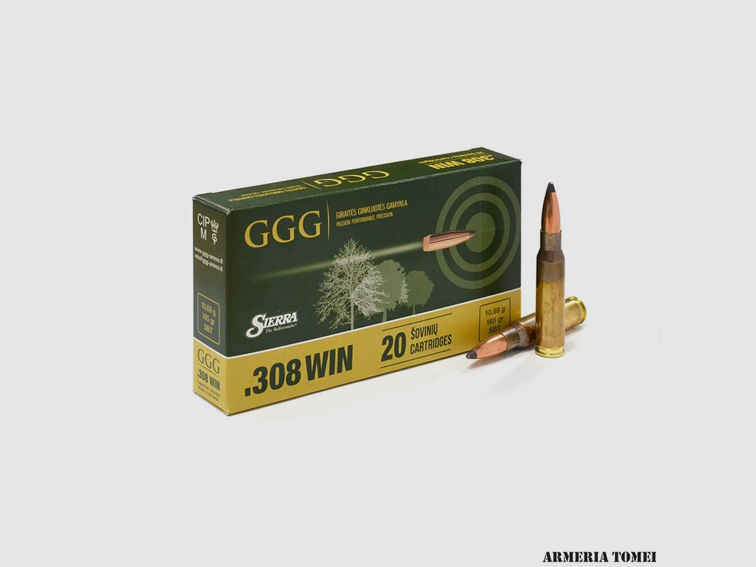 SIERRA – GGG 308 WIN 10.69g / 165gr SBT