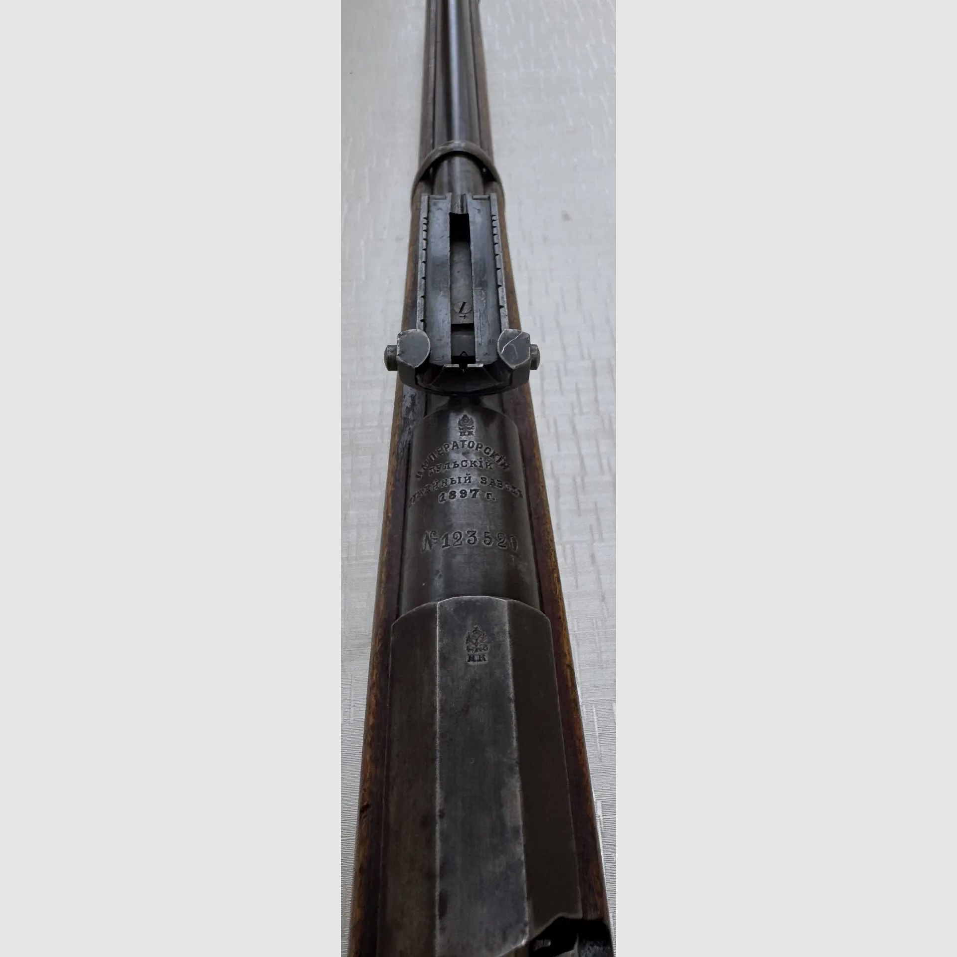 Mosin Nagant carabine courte cosaque russe M1891 – Tula 1897 – numéroté identiquement calibre