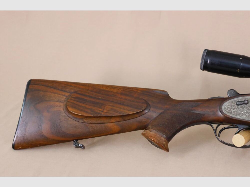 Merkel double-barreled shotgun with side locks // left-handed stock // DBL