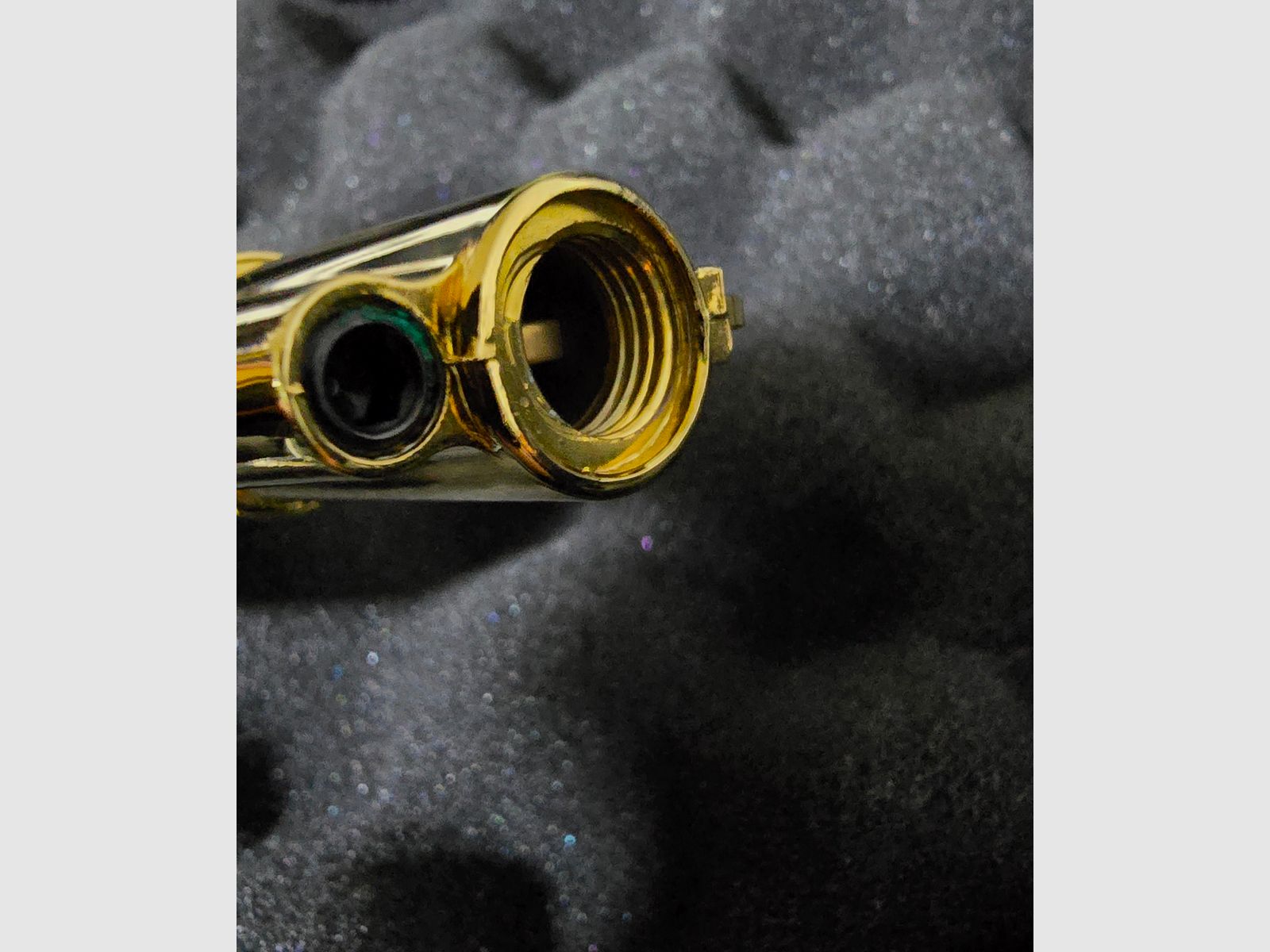 Smith&Wesson 9mm RK blank gun 24 karat gold-plated wooden grip