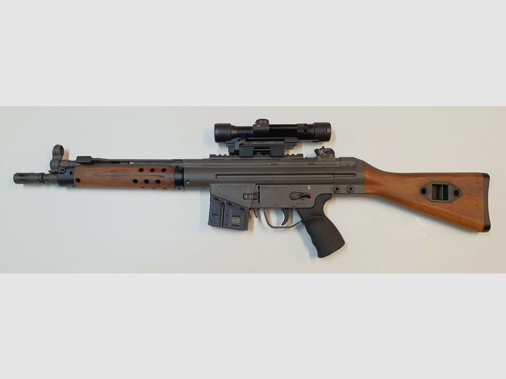 Heckler & Koch clamp / quick-release mount, Picatinny HK762A1 / HK416 / HK417 / MR308 / MR223 / D34mm H50mm