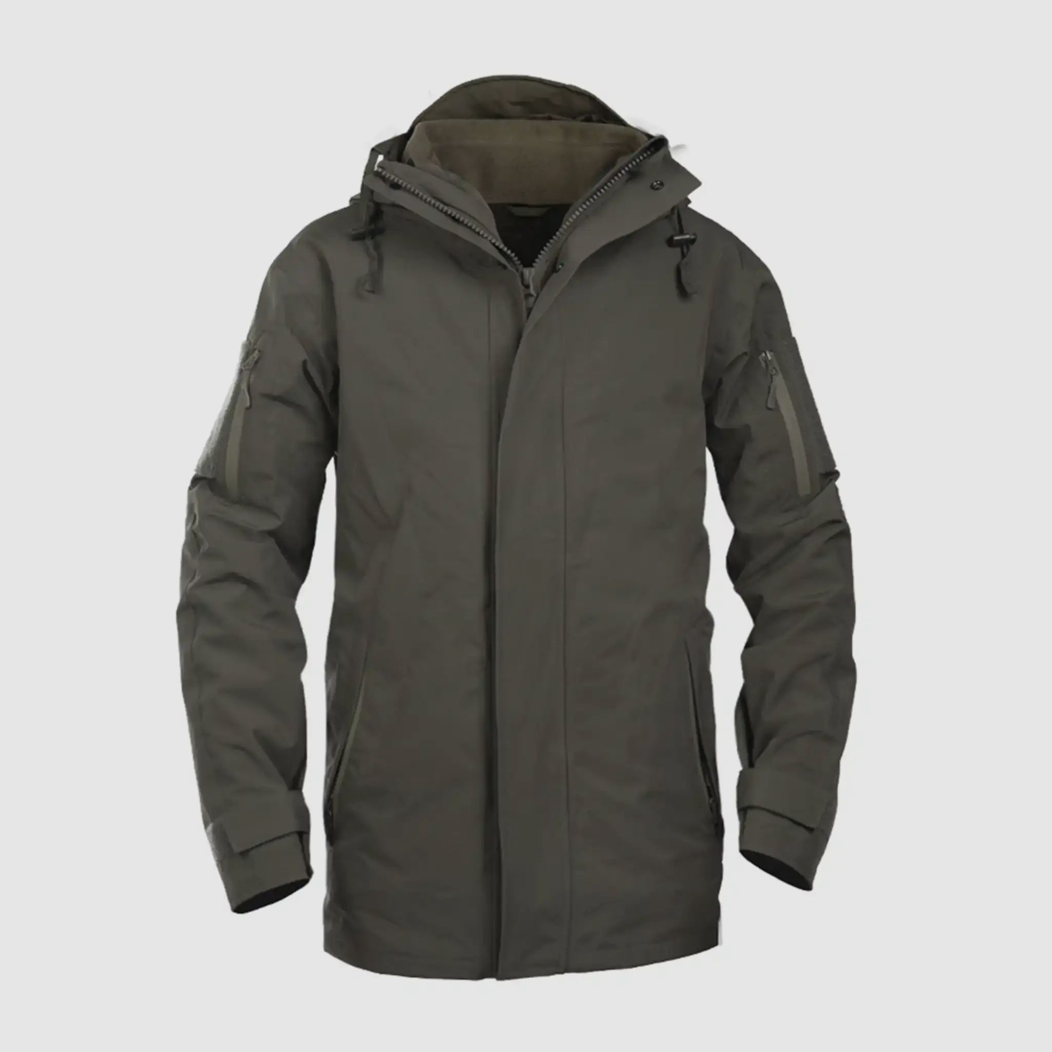 Mil-Tec Mil-Tec Veste Protection Contre l'Humidité avec Veste en Fleece Gen. II - Ranger Green / S Hommes