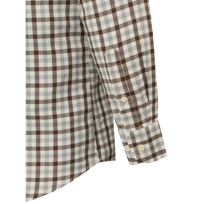 Beretta – Chemise Bryggen à carreaux gris marron, image 4 sur 5