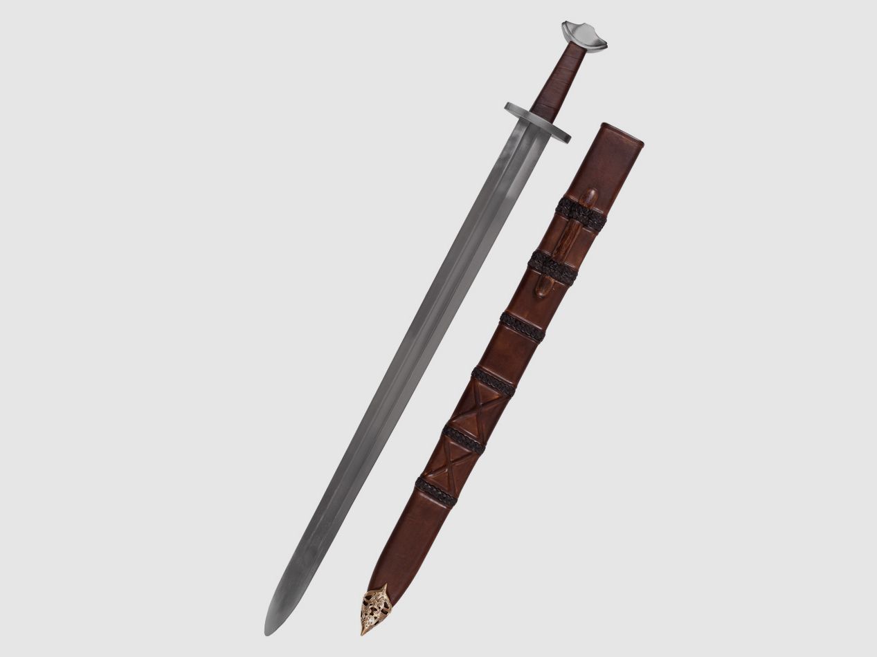 Wikinger Tempelschwert mit Scheide