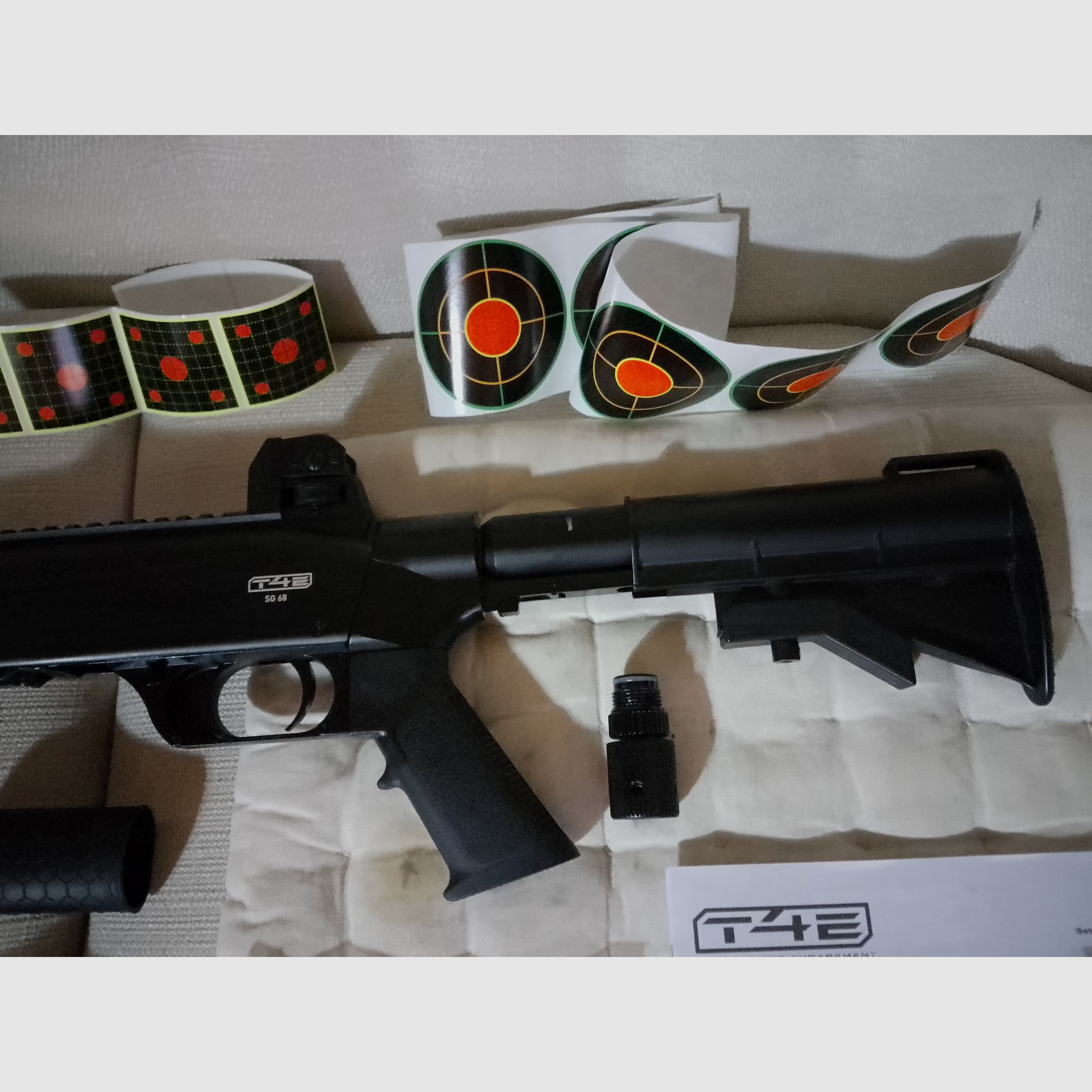  Walther T4E SG68 Shotgun co2 Druckluftgewehr Pumpgun Ram Home Defense Gewehr cal .68 Paintball Makierer + Export kit