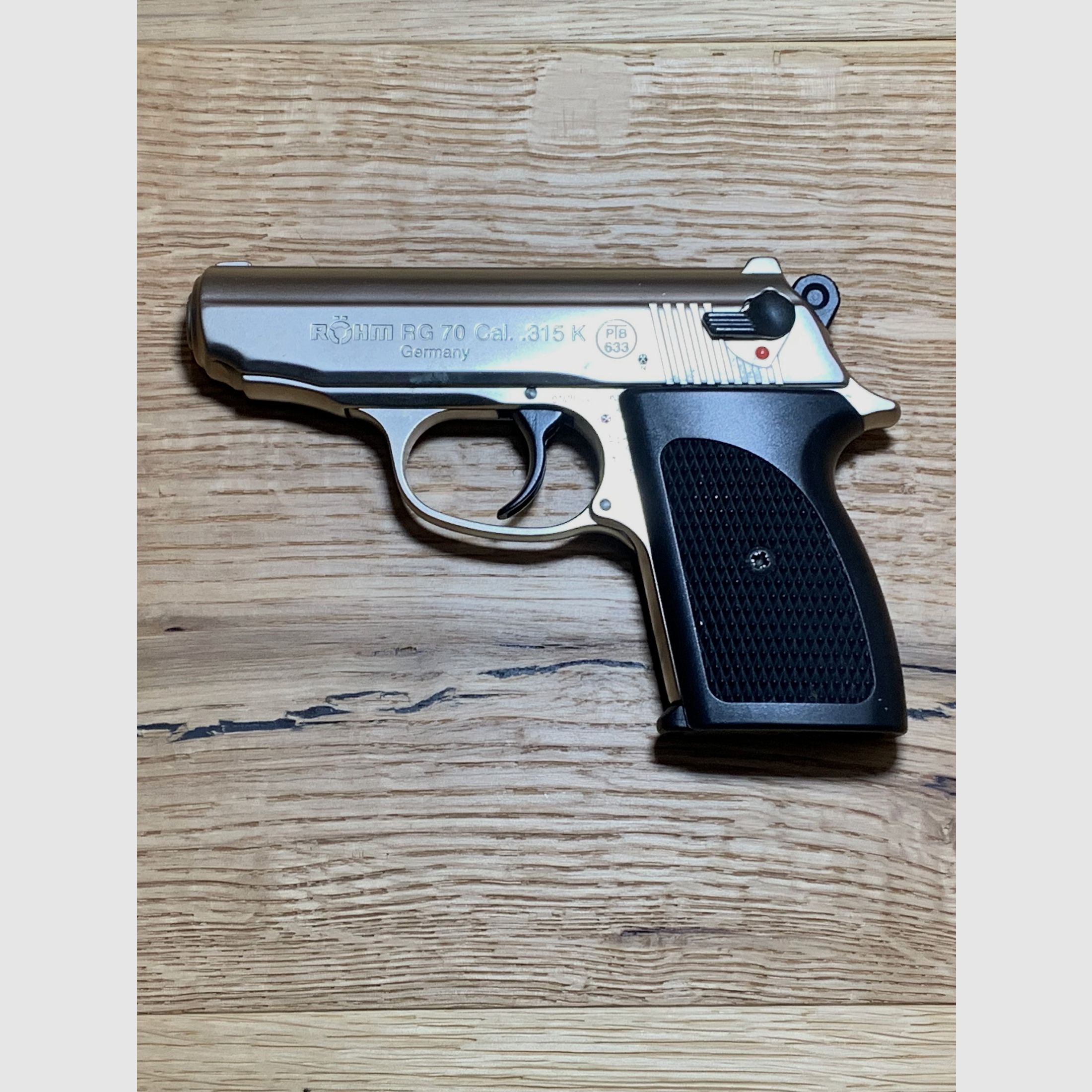 Röhm RG 70 pistola a segnale, nichelata opaca, Cal. .315