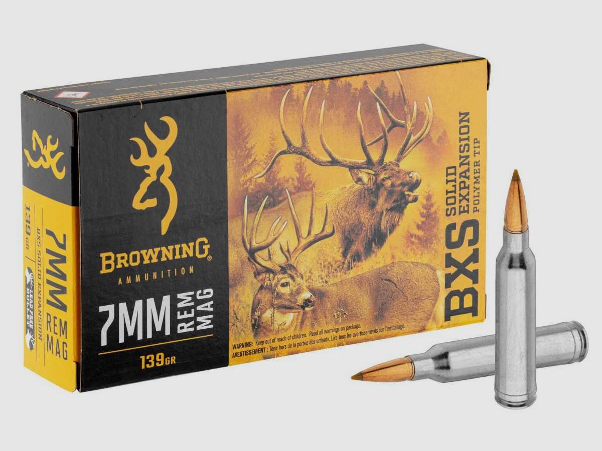 Browning 7mm Rem. Mag BXS 139 grains / 9 g - 7mm Rem. Mag. BXS 139 gr / 9 g, Bild 1 von 4