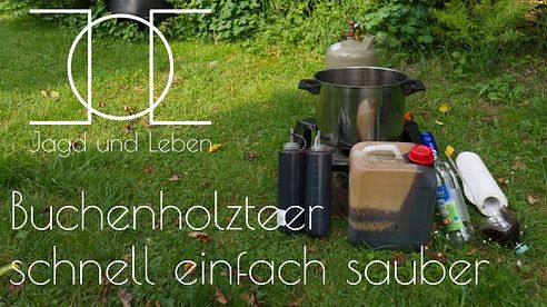 Buchenholzteer sauber, schnell und einfach ausbringen!