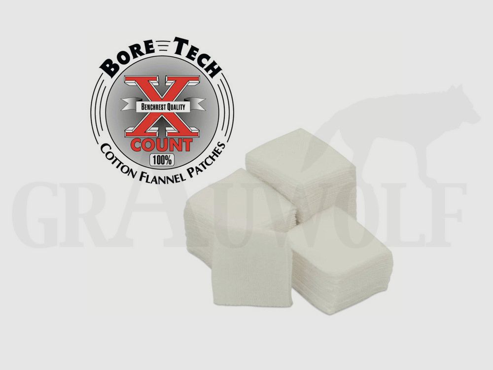 Bore Tech X-Count Patch 1 1/8" quadratisch .22 CF 250 Stück