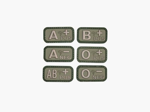 PVC-Patch Blutgruppe grün