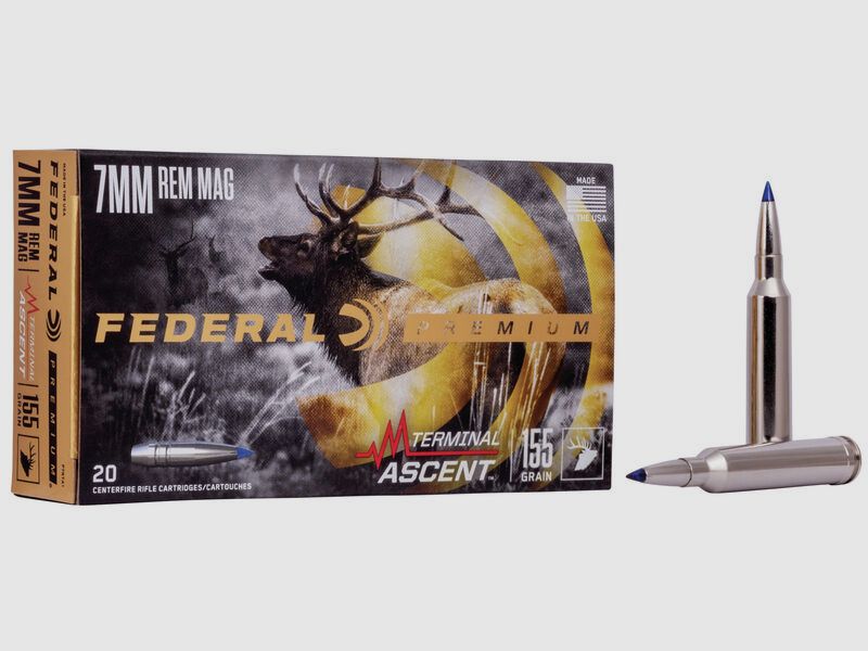 Federal Premium Terminal Ascent 7mm Rem. Mag. 155GR Polymer Tip 20 cartouches