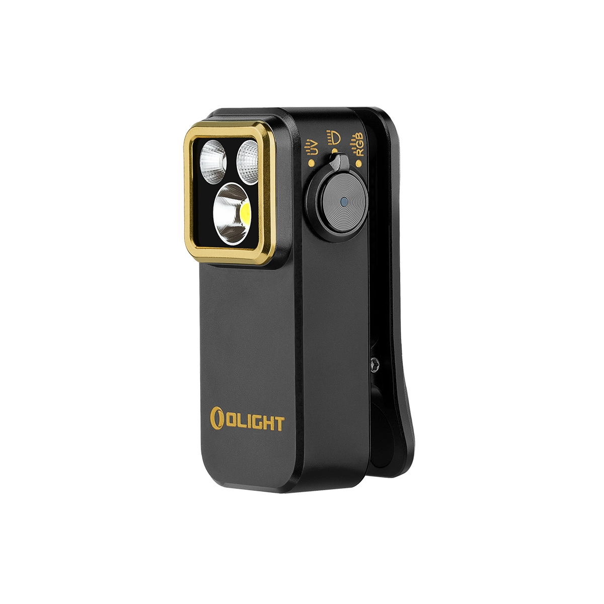 Linterna EDC Olight Oclip Pro S UV + RGB – Color: negro