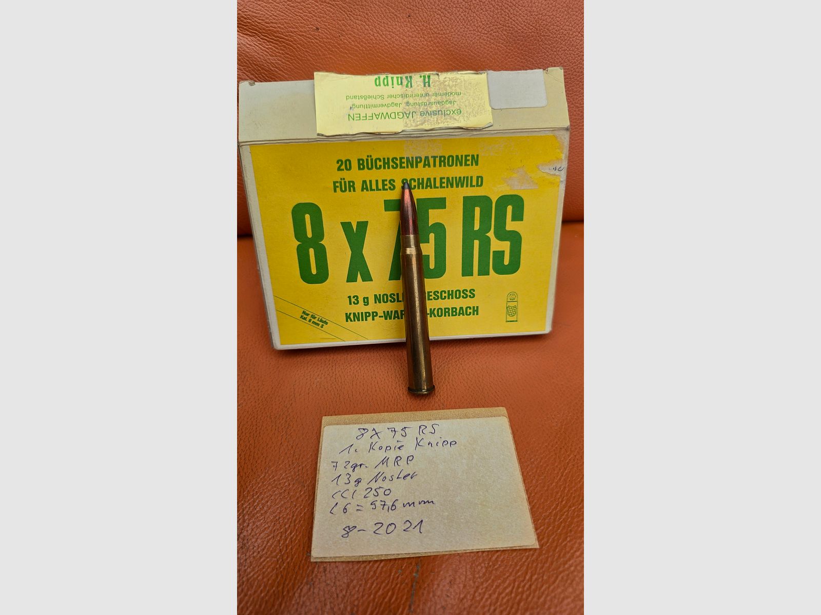 Munition Kaliber 8x75 RS 13 g Nosler