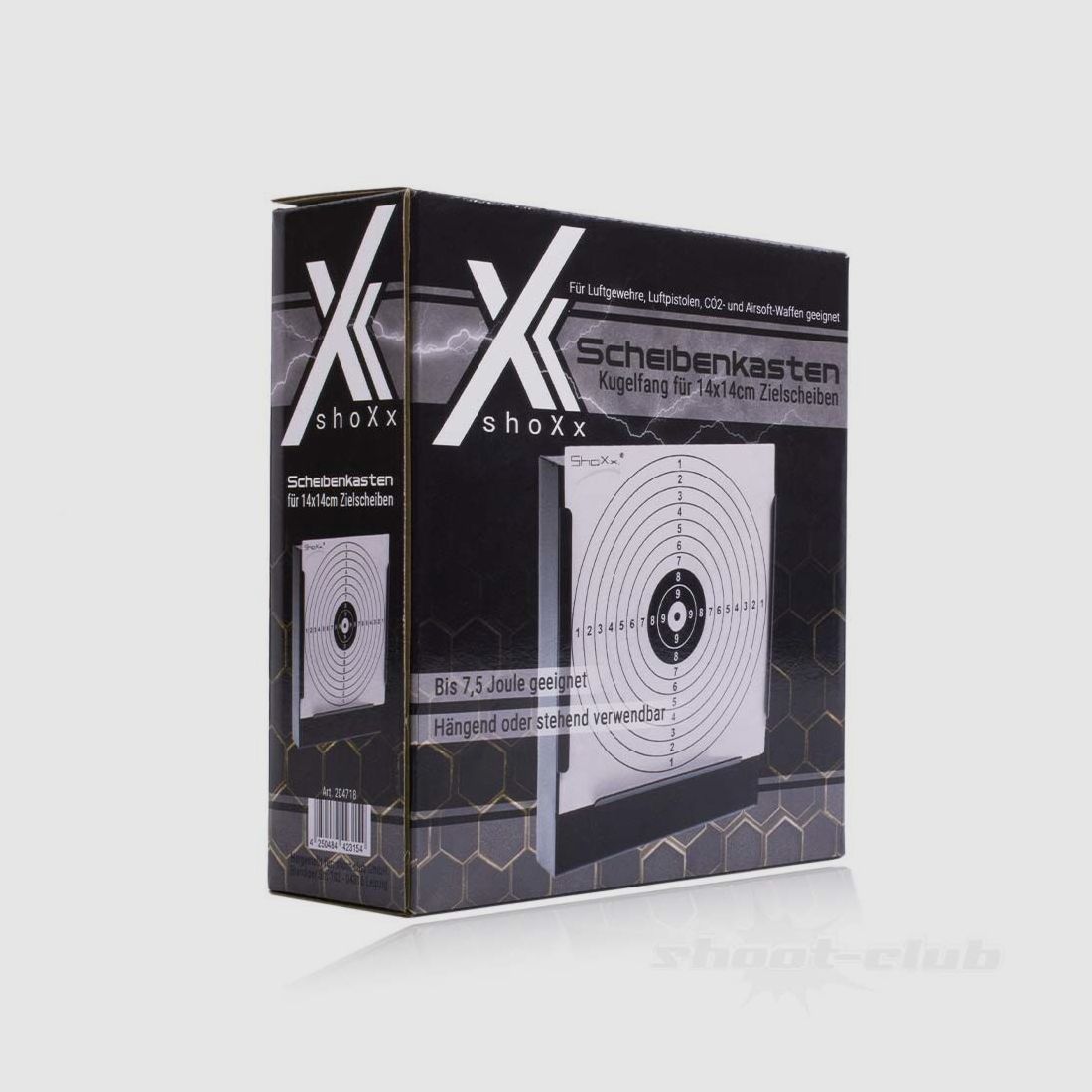Scheibenkasten - Kugelfang für 14 x 14cm Zielscheiben