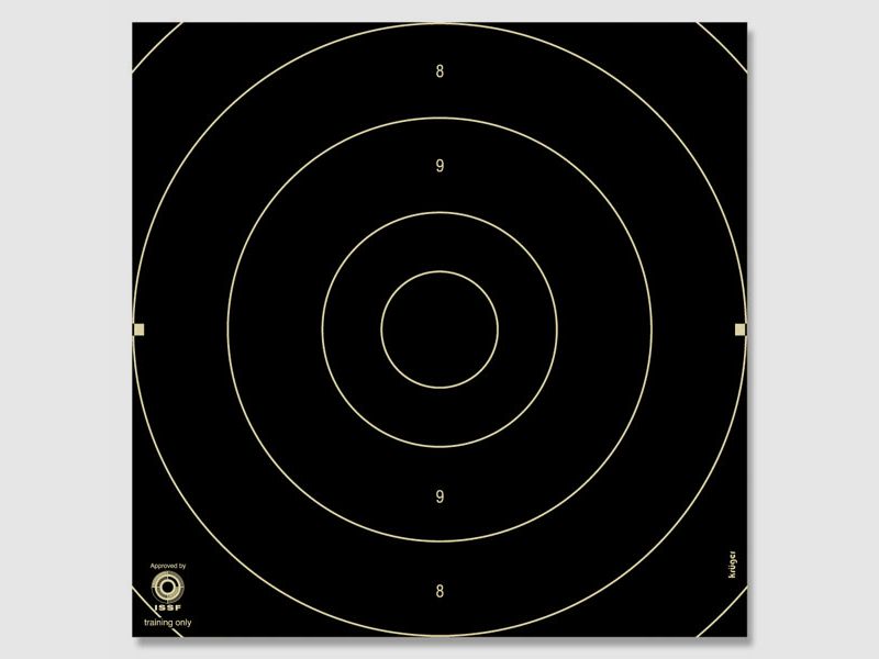 KRÜGER shooting targets - 3230 - rapid fire/duel mirror 25m