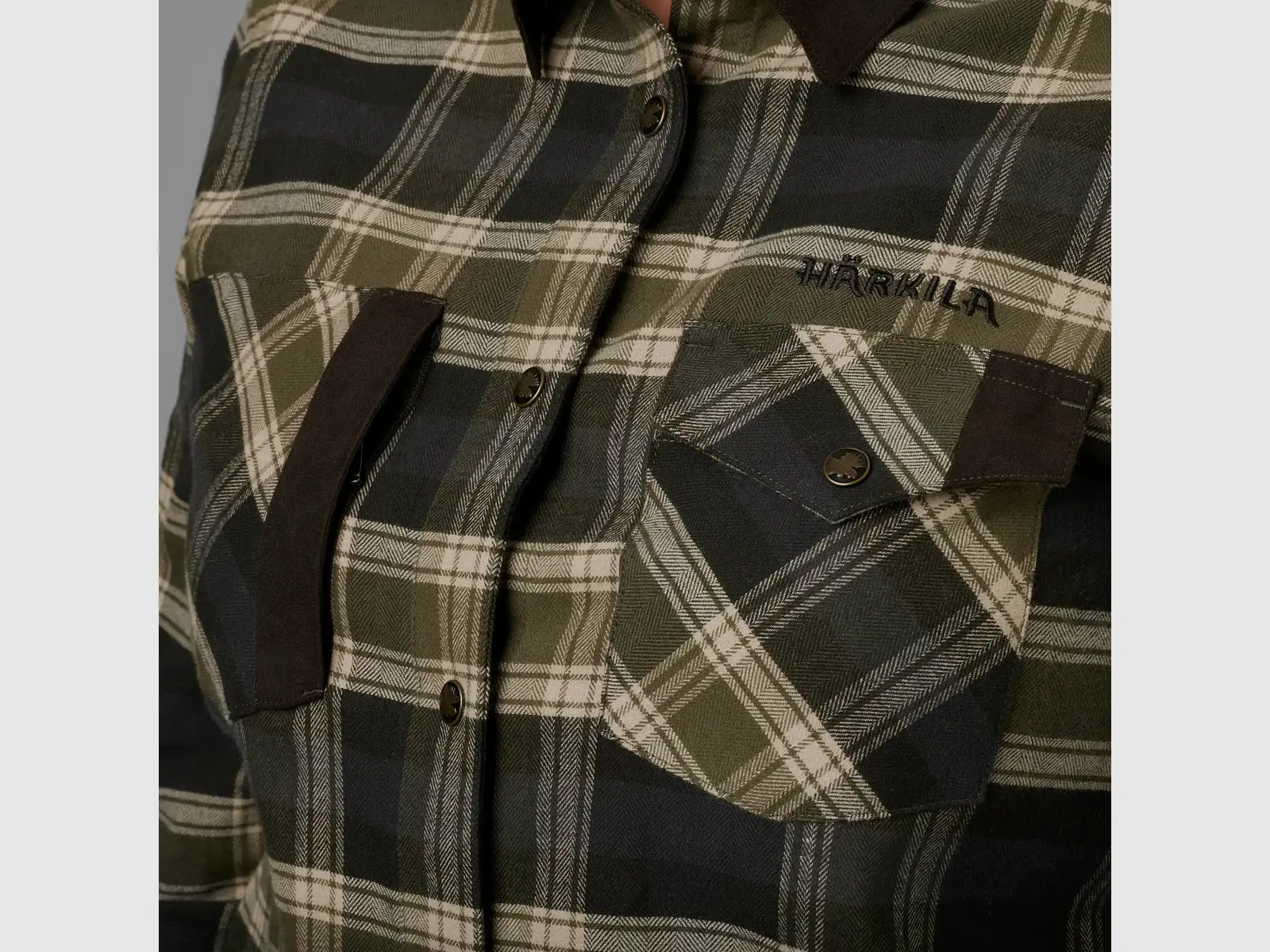 Härkila Aivak Women's Long-Sleeve Shirt, olive, image 4 of 7