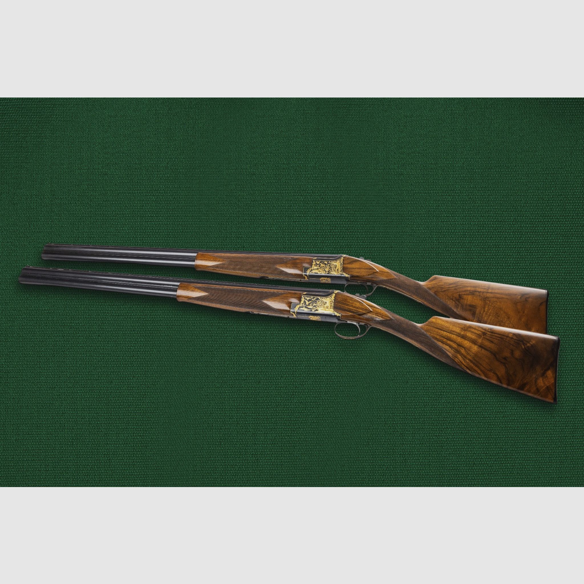 2 Browning B25 / FCS 25 Luxus-Flinten – Goldgravur – Sammlerzustand – Zertifikat