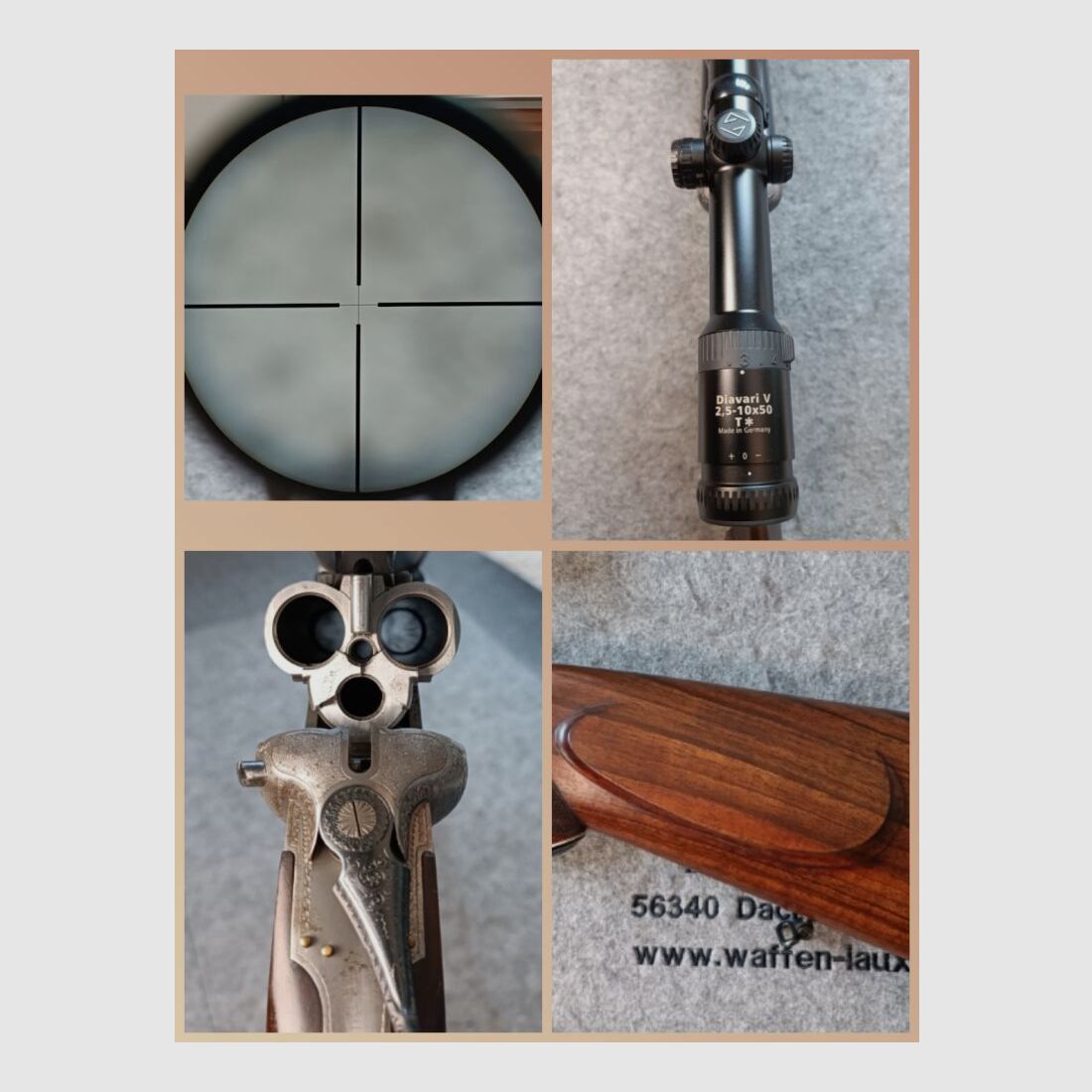 Vierling! BÜHAG Suhl Handwerksarbeit GDR Mod. Vierling ! Top Zustand mit ZF Zeiss Diavari 2,5-10x50
