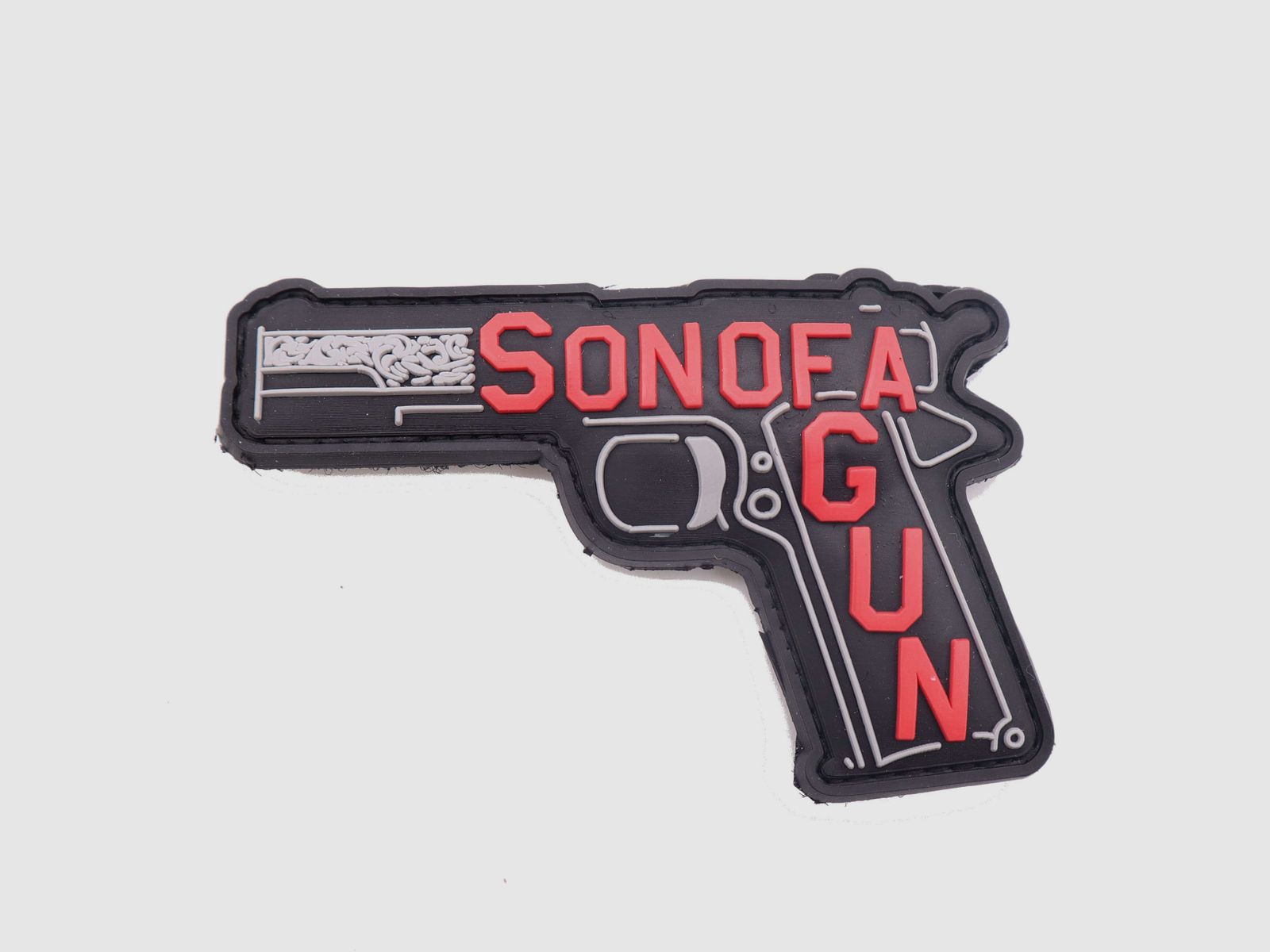 Parche de goma 3D Hijo de una pistola