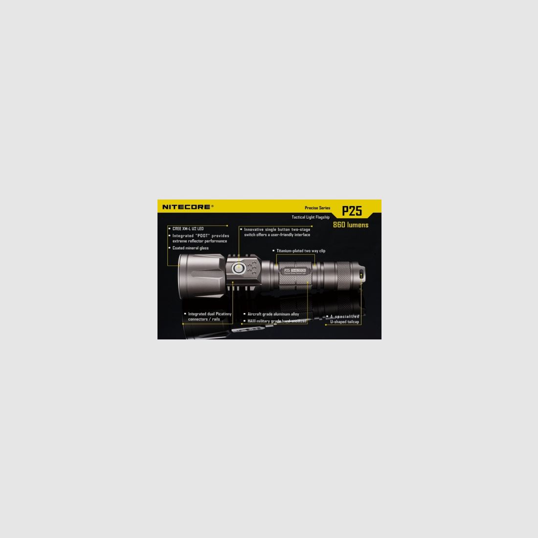 Latarka Nitecore P25 Smilodon 860 Lumenów, zdjęcie 26 z 28
