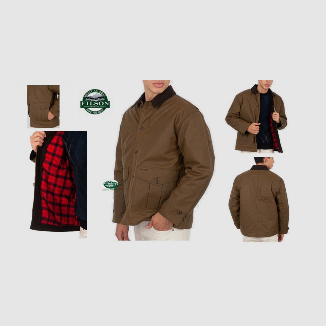 FILSON Giacca Tin Cloth dark tan FMCPS0103