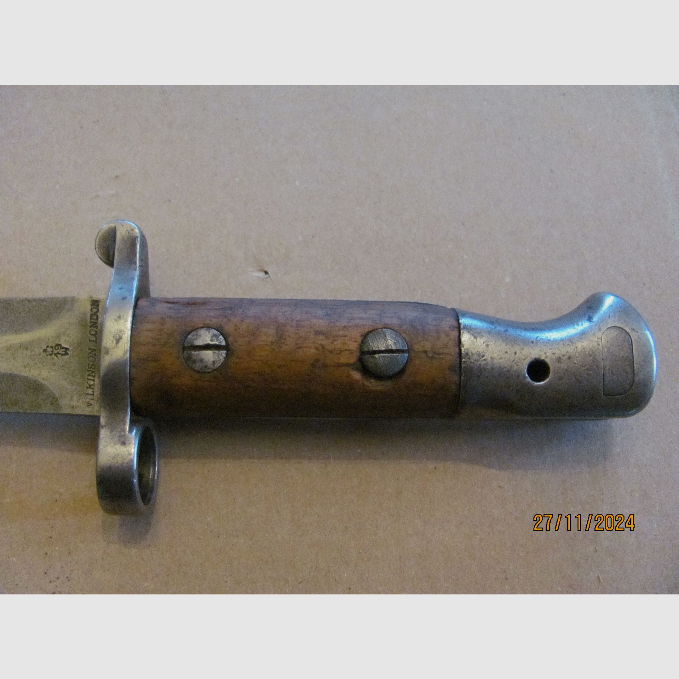 Genuine Wilkinson made Enfield 1903 pattern Royal Afghan Army bayonet