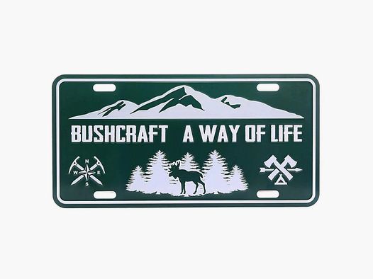 101 INC 101 Inc. Nummernschild Bushcraft