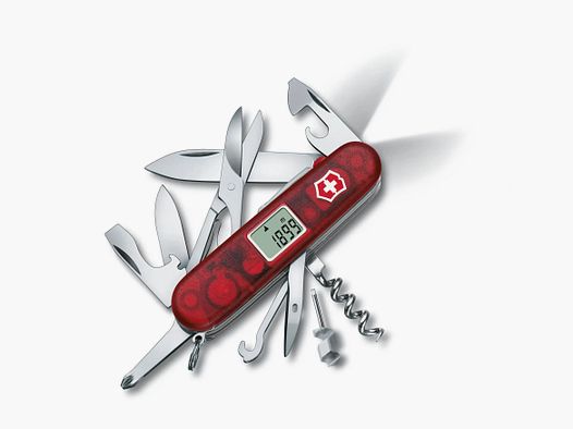 Victorinox Traveller Lite czerwony przezroczysty nóż składany