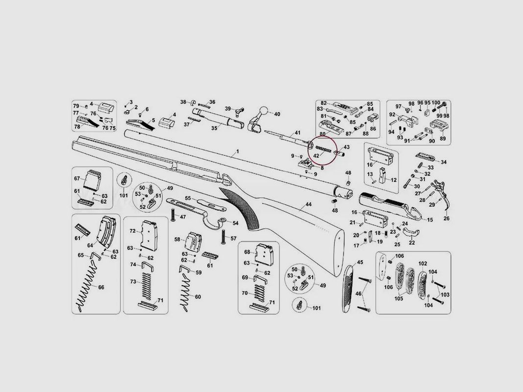 CZ – MOLLA 315100000116 RESSORT DE PERCUTEUR CZ 452 ZKM, image 2 sur 2