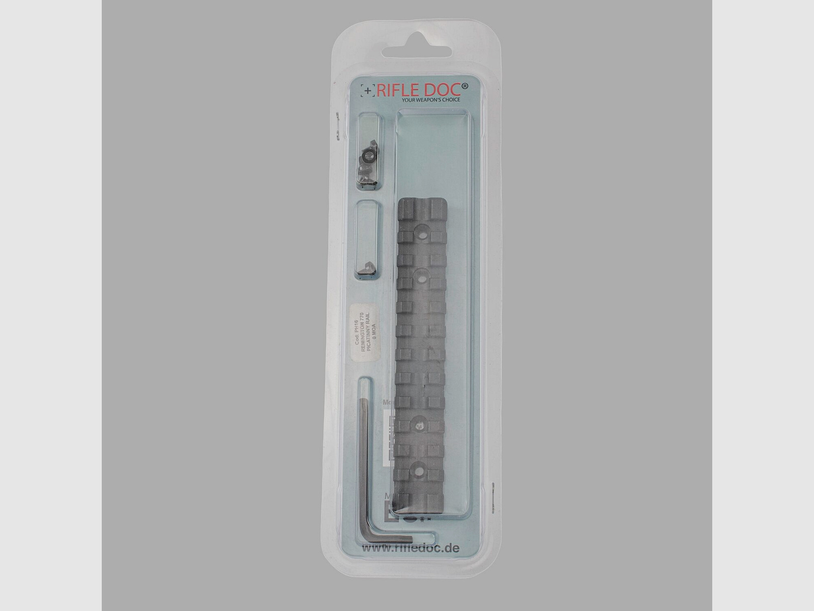 Rifle Doc Picatinny Weaver STAHL Schiene für REMINGTON 700 LA (Long Action) | HAENEL JÄGER 10 | HOWA 1500 LA | SAUER 101 | SAUER 100 | MAUSER 18 | CZ 600 Range / Lux