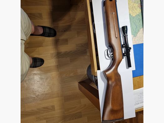 Weihrauch HW 35 4,5 mm versión antigua, culata de madera de haya, ZF Supersight,