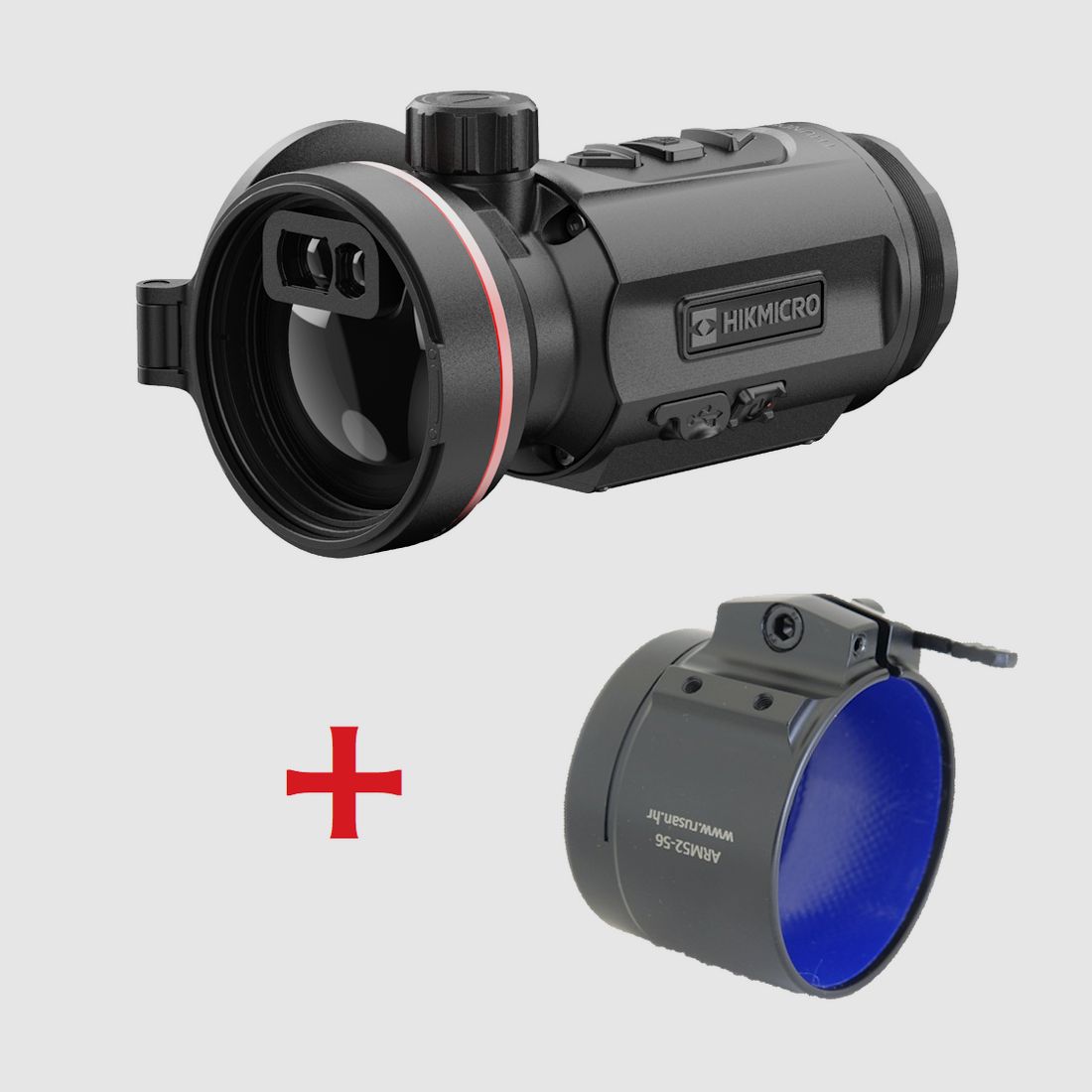 Hikmicro Thunder TQ50CL 3.0 mit Entfernungsmesser im Komplettset